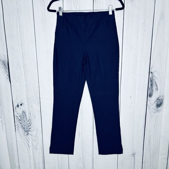 Tribal Women’s Navy Blue Pull On Stretch Pants Tapered Size 2 (27x27) - Picture 1 of 8